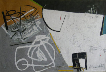 coltrane series: a love supreme  4 .   48x 72"  oil on canvas.  #106