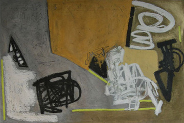 coltrane series: a love supreme  3 .   48x 72"  oil on canvas.  #107