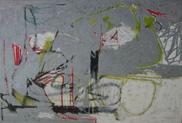 coltrane series: a love supreme  6 .   48x 72"  oil on canvas.  #108