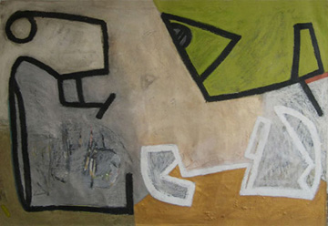 coltrane series: a love supreme 2 .  48x 72"  oil on canvas. #127
