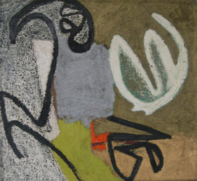   gnawa series 39  x  43"  oil on canvas.  #1