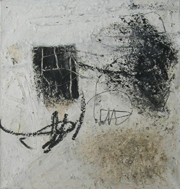 34 x 32" - oil & ground stone on canvas.  #360