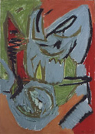  39  x  27"  oil on paper  #45