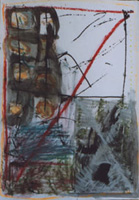  39  x  27"  oil on paper  #48